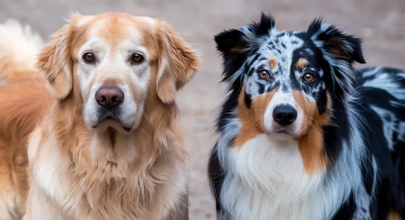 Bain : Berger australien, Golden retriever